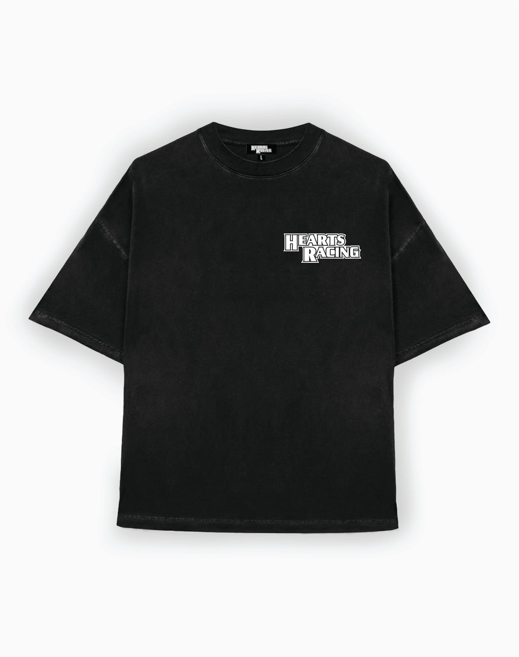 Hearts Racing Crest T-Shirt - Black