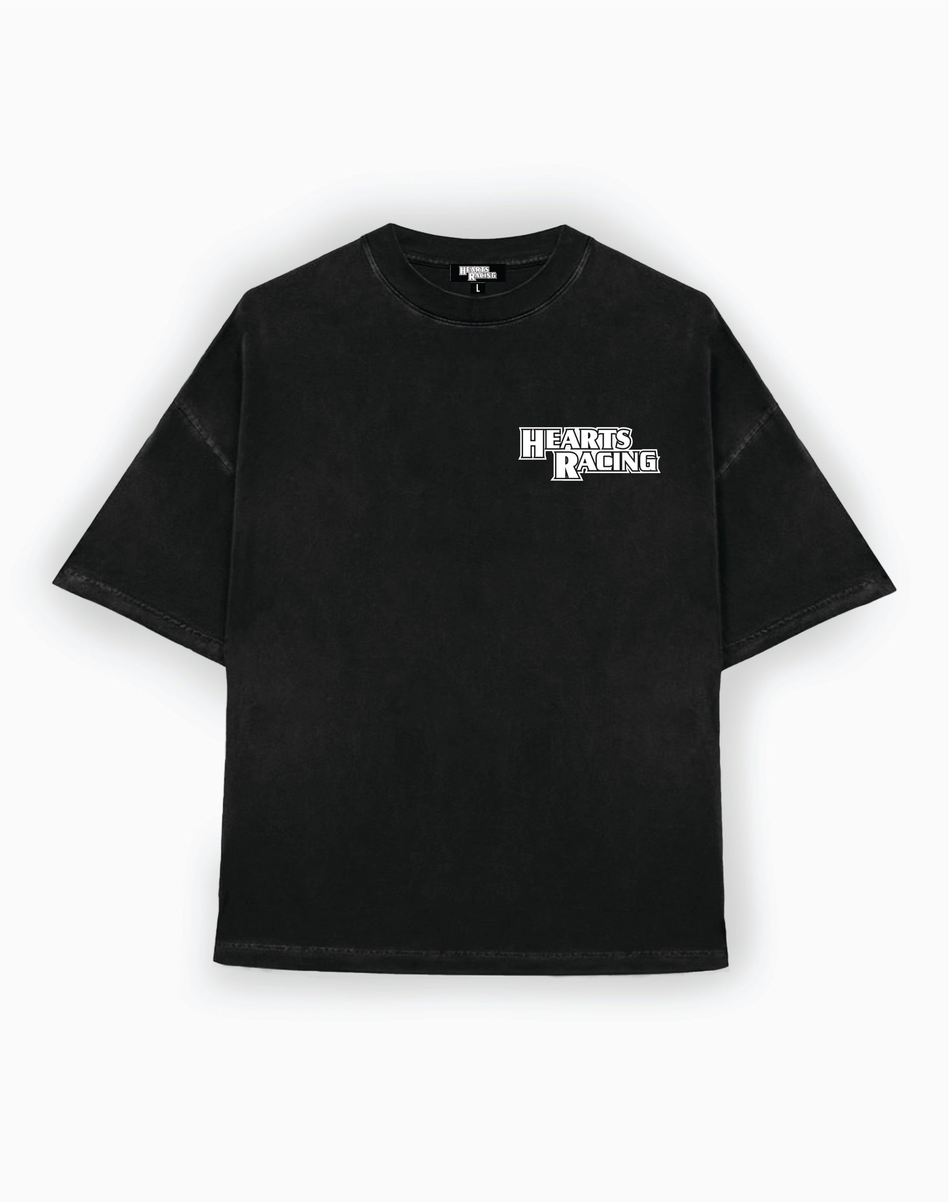 Hearts Racing Crest T-Shirt - Black
