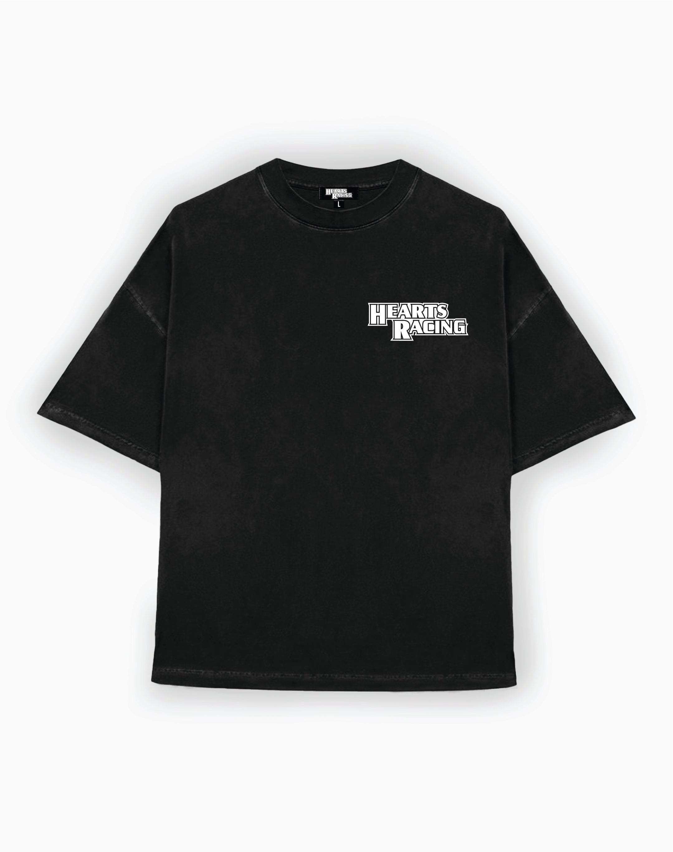 Hearts Racing Crest T-Shirt - Black