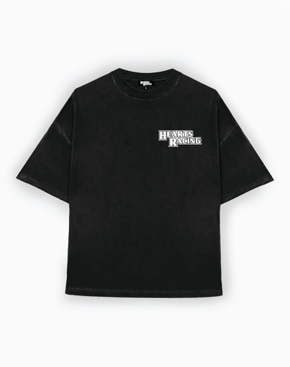 Hearts Racing Crest T-Shirt - Black