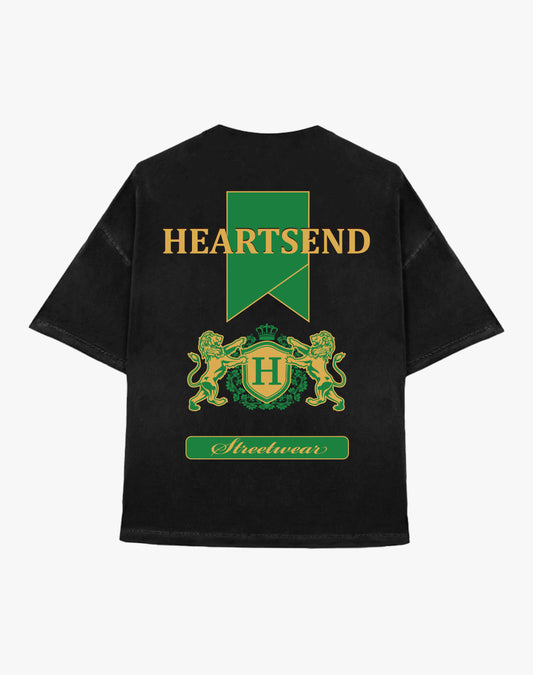 Heartsend Crown Tee - Grn/Blk
