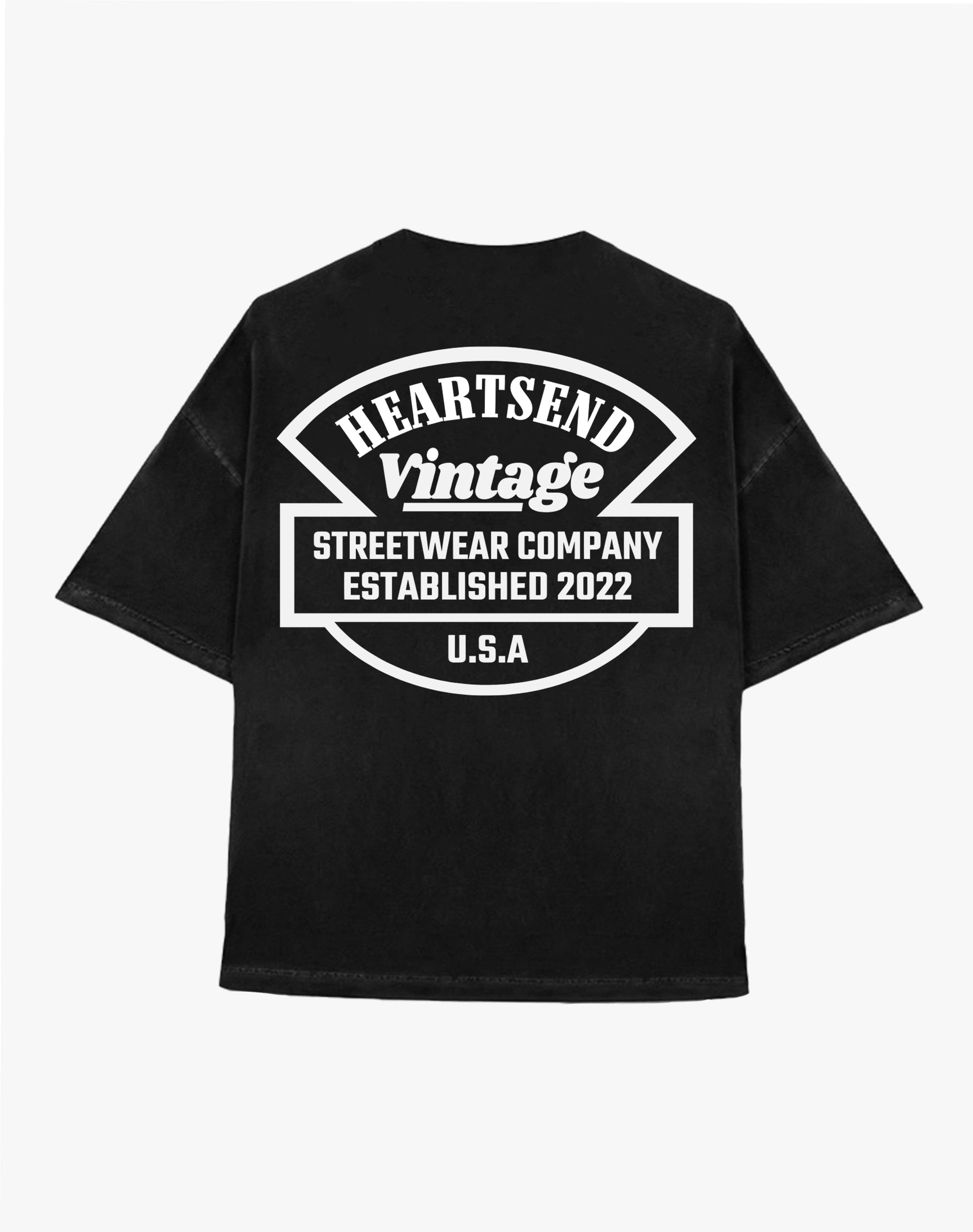 Hearts Racing Crest T-Shirt - Black